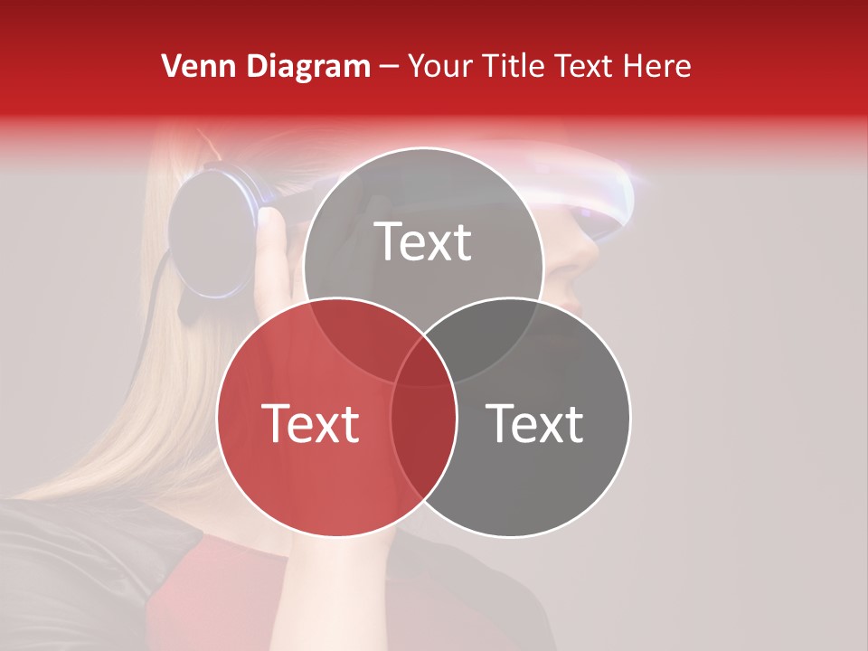 Glasses Beautiful Girl PowerPoint Template