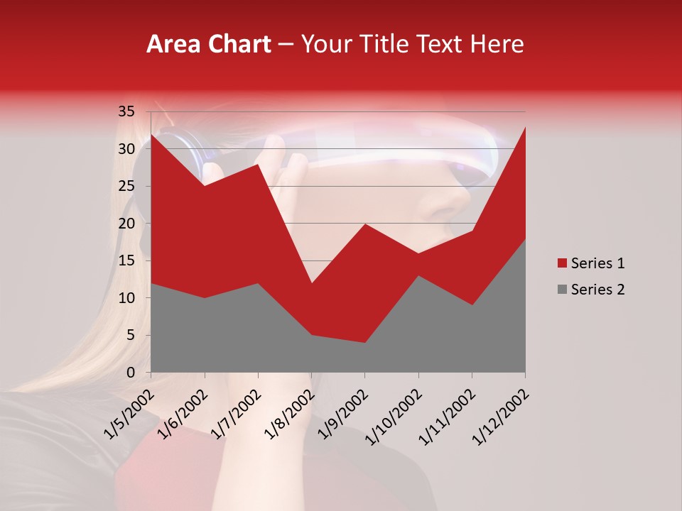 Glasses Beautiful Girl PowerPoint Template