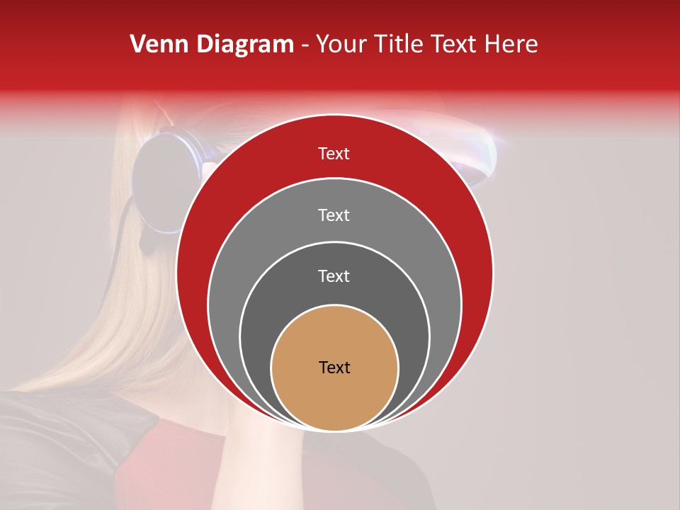 Glasses Beautiful Girl PowerPoint Template