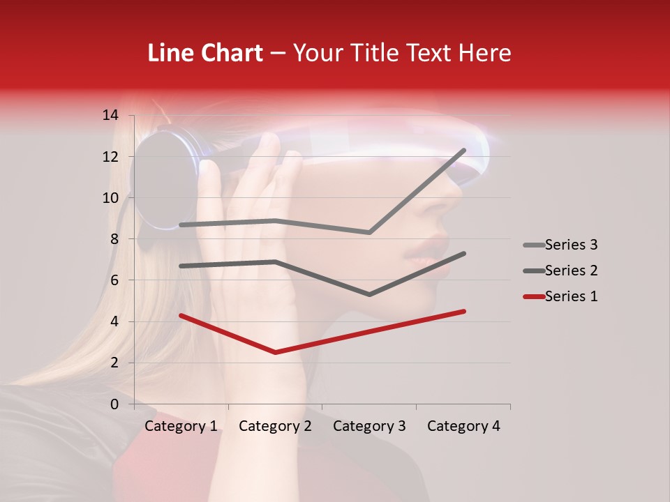 Glasses Beautiful Girl PowerPoint Template