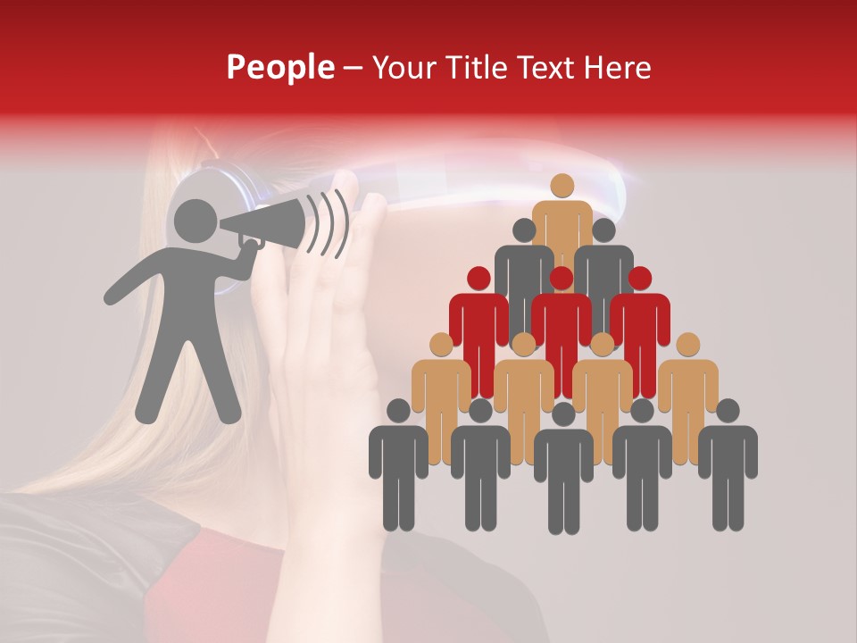 Glasses Beautiful Girl PowerPoint Template