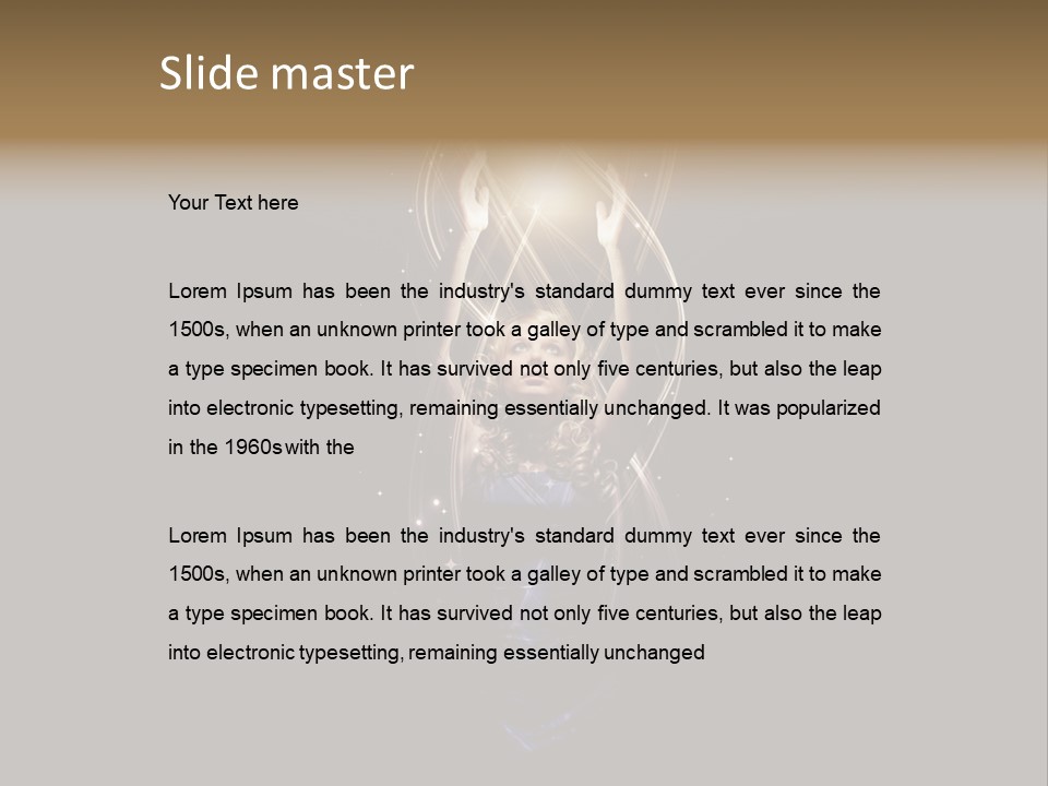 Woman Spirit Religion PowerPoint Template