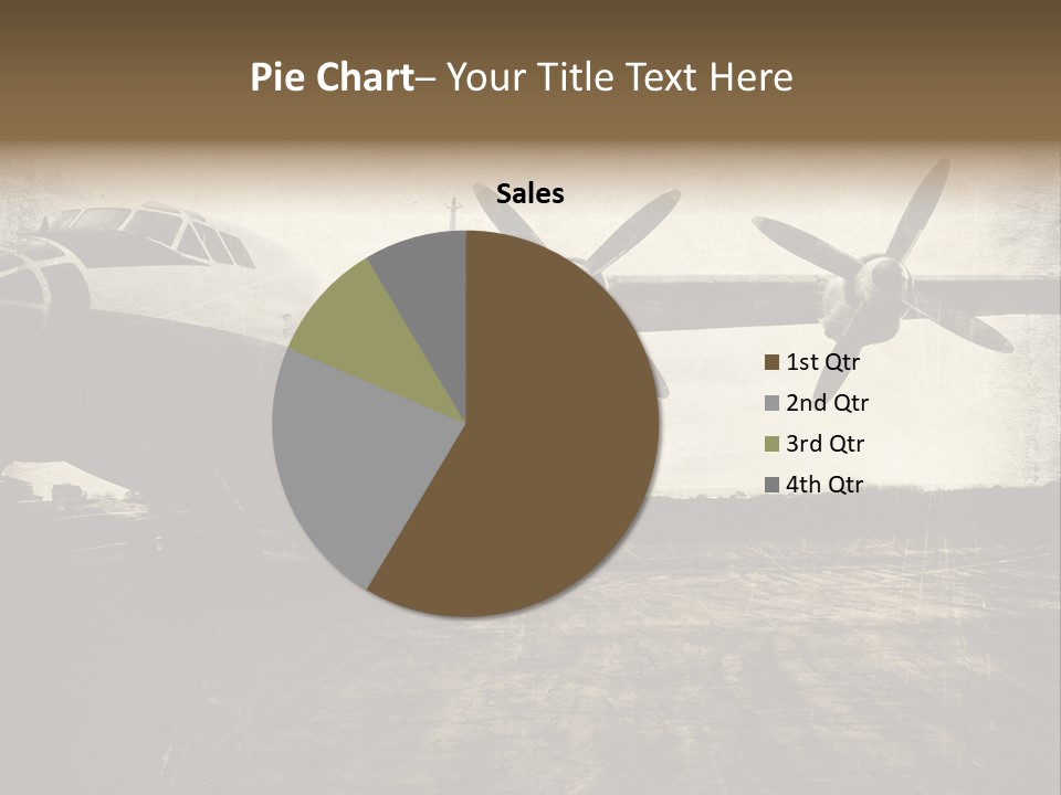 Sepia Fuselage History PowerPoint Template