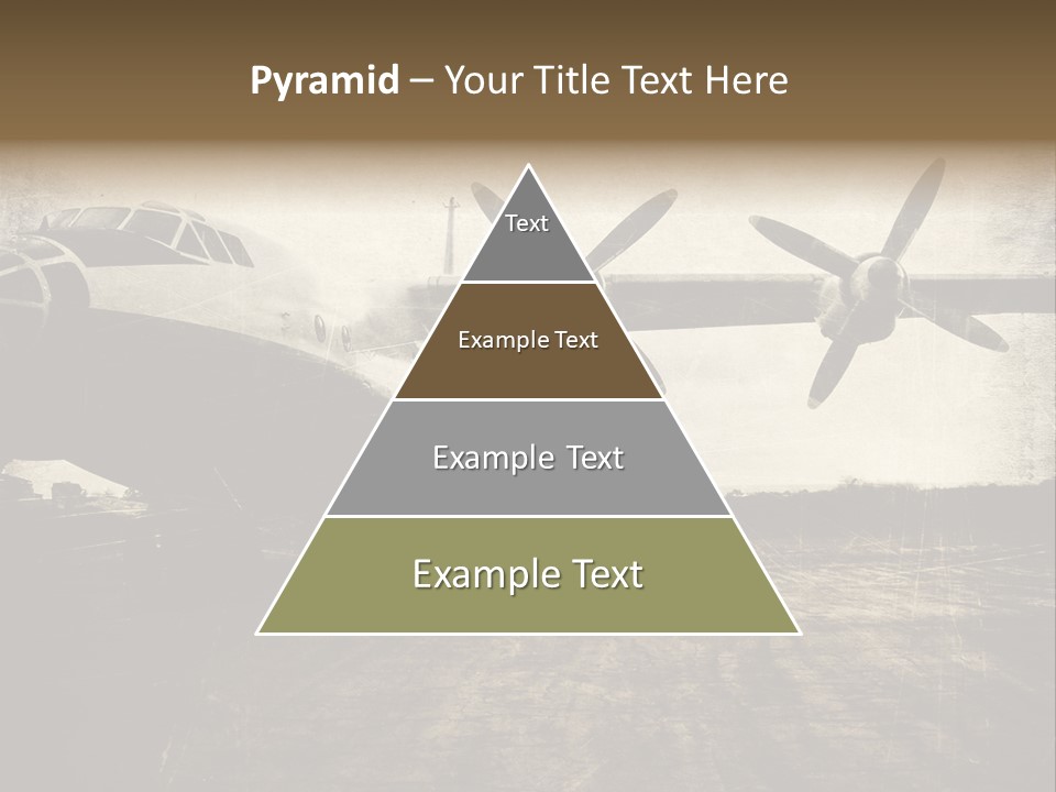 Sepia Fuselage History PowerPoint Template