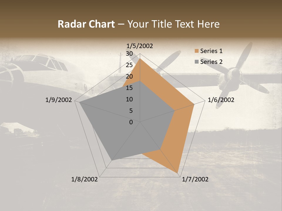 Sepia Fuselage History PowerPoint Template