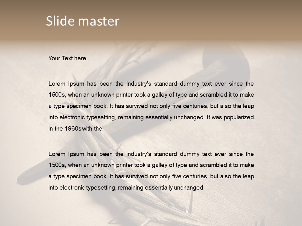 Catholic Sign Christianity PowerPoint Template