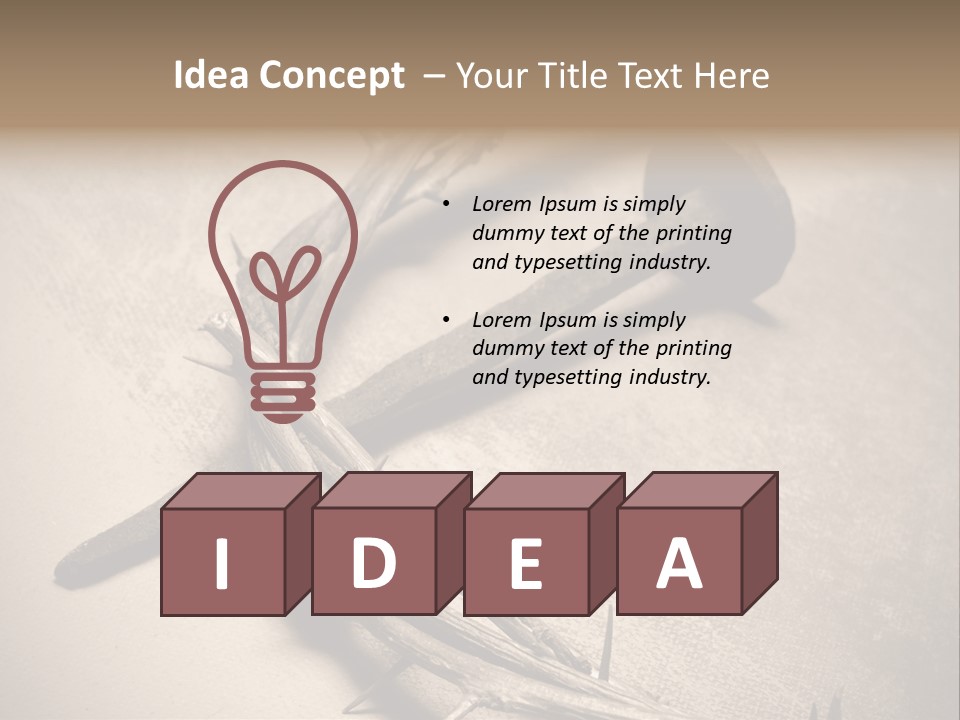 Catholic Sign Christianity PowerPoint Template