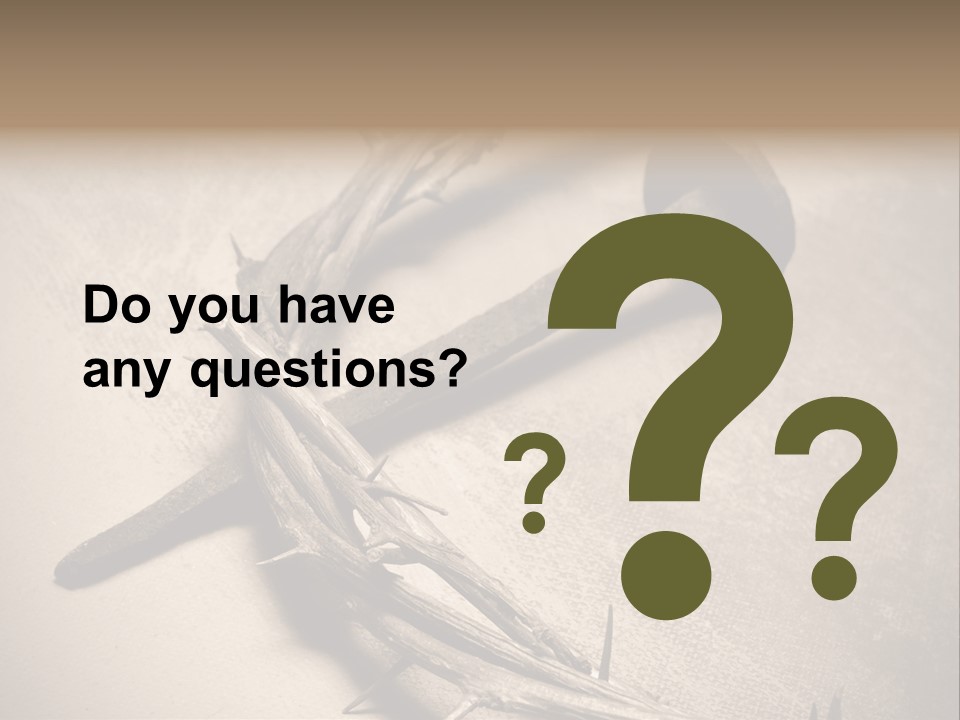 Catholic Sign Christianity PowerPoint Template