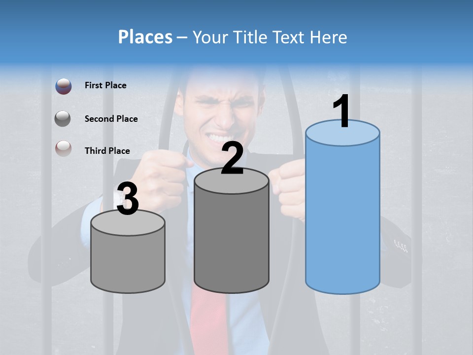 Career Man Strong PowerPoint Template