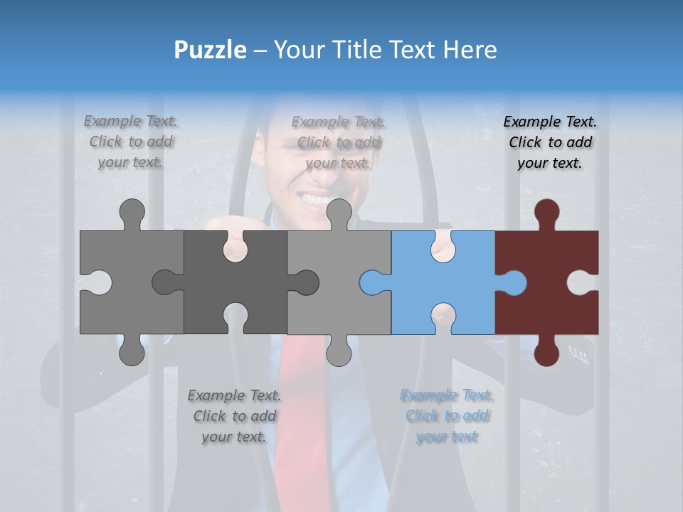 Career Man Strong PowerPoint Template