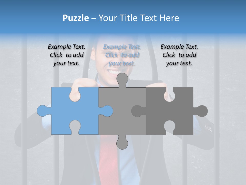 Career Man Strong PowerPoint Template