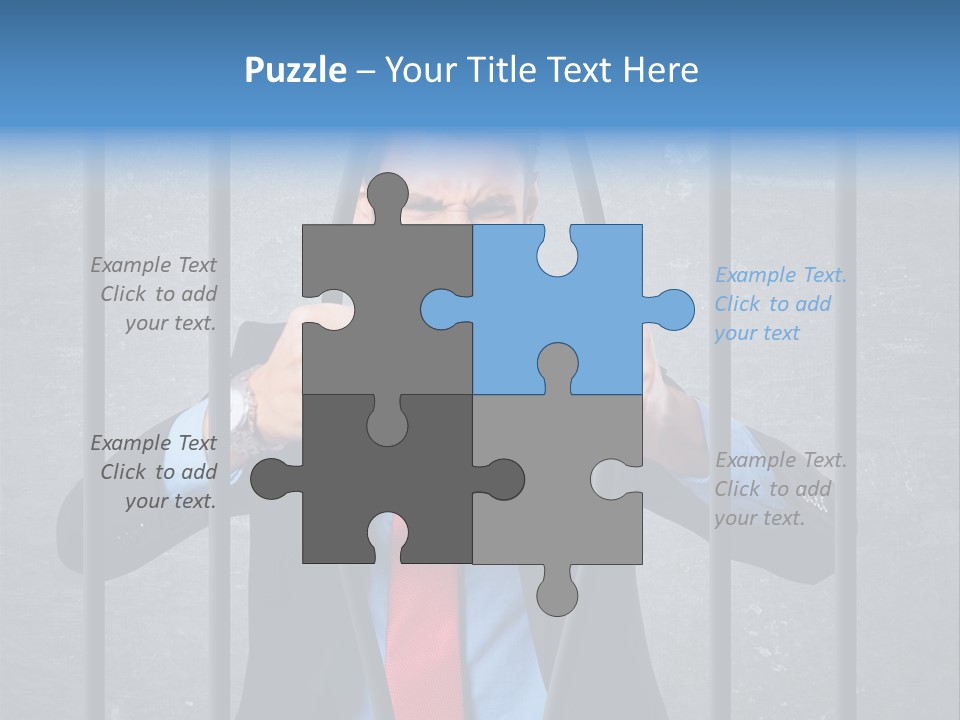 Career Man Strong PowerPoint Template