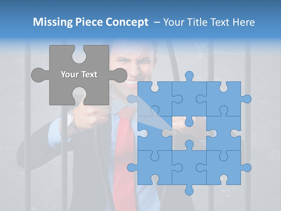 Career Man Strong PowerPoint Template