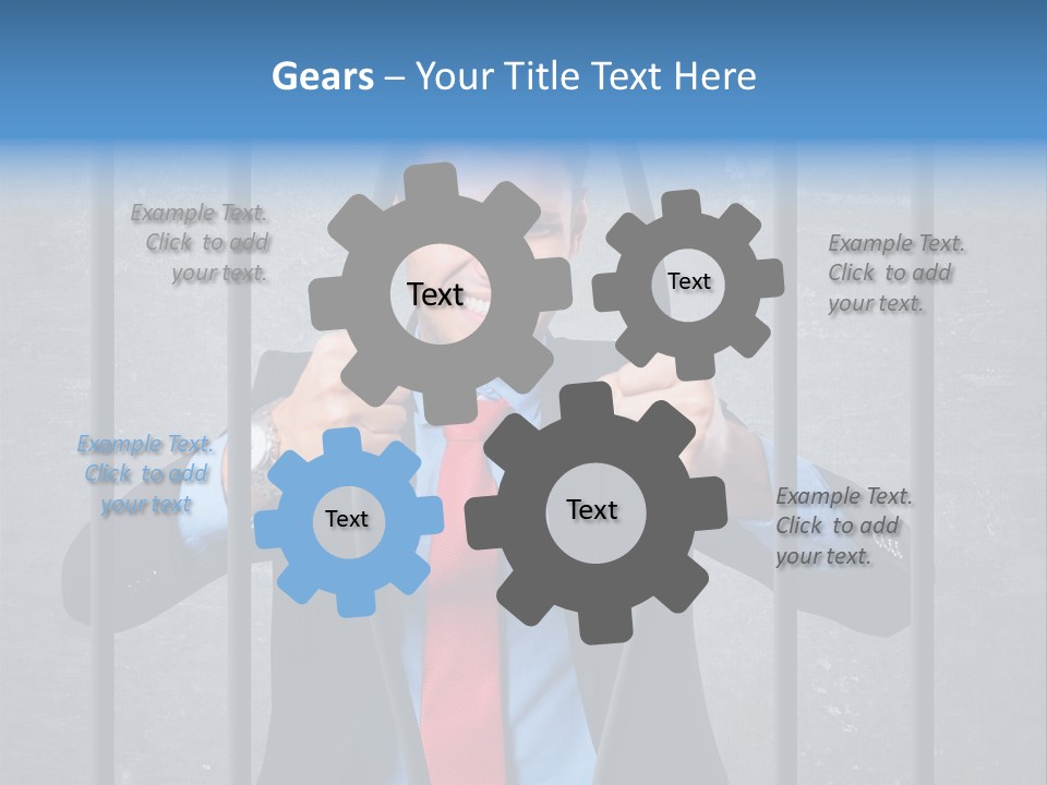 Career Man Strong PowerPoint Template