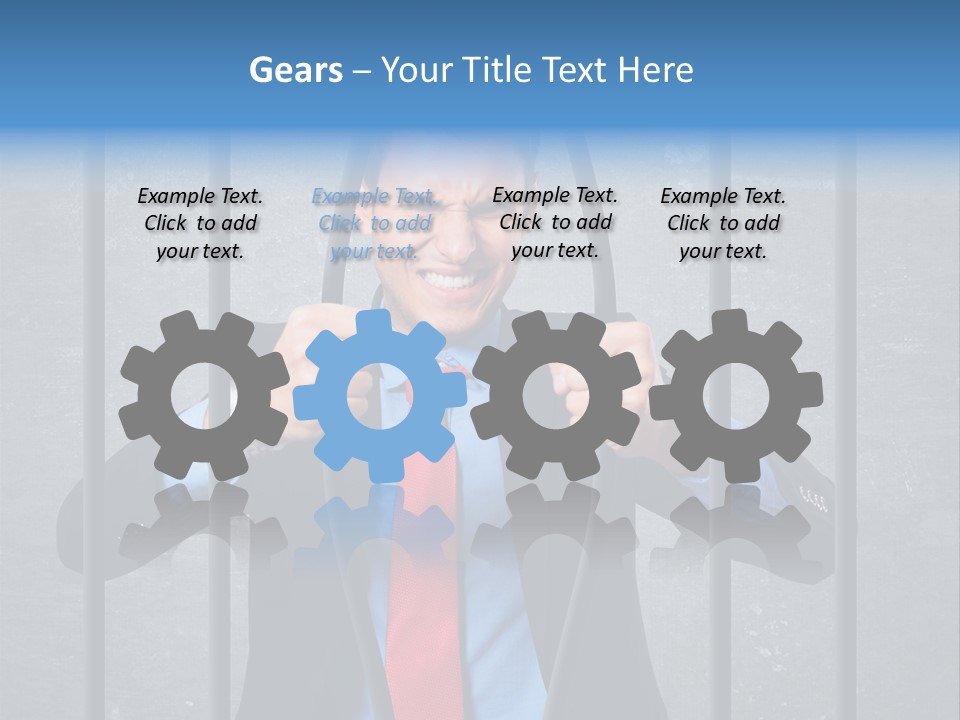 Career Man Strong PowerPoint Template