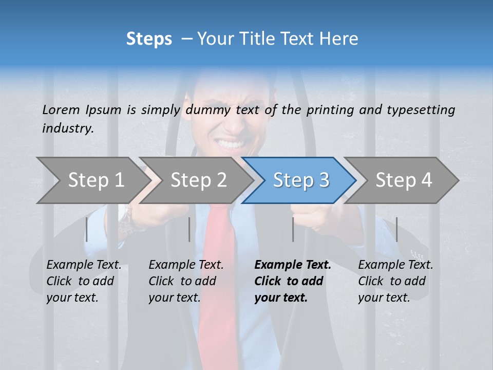 Career Man Strong PowerPoint Template