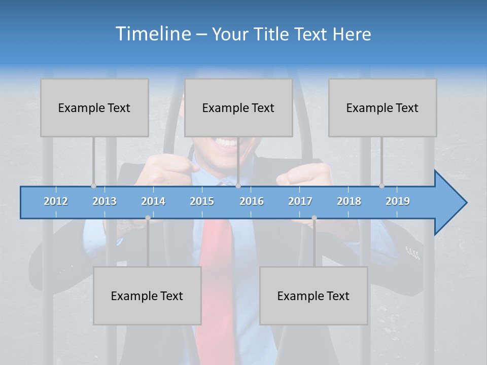 Career Man Strong PowerPoint Template