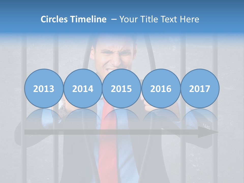 Career Man Strong PowerPoint Template