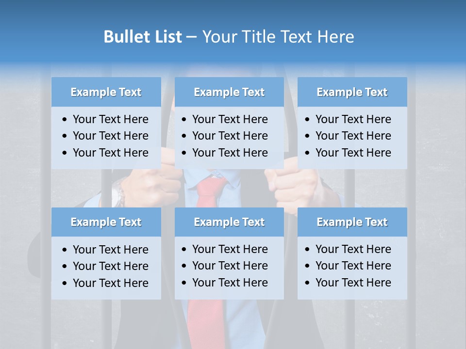 Career Man Strong PowerPoint Template