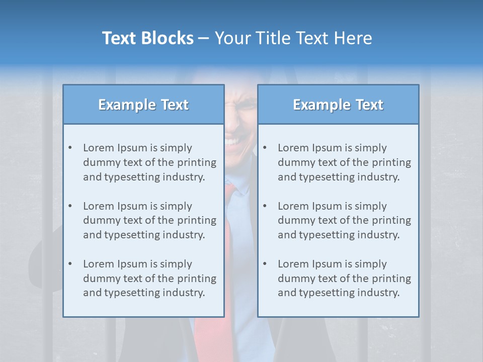 Career Man Strong PowerPoint Template