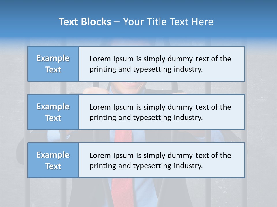 Career Man Strong PowerPoint Template