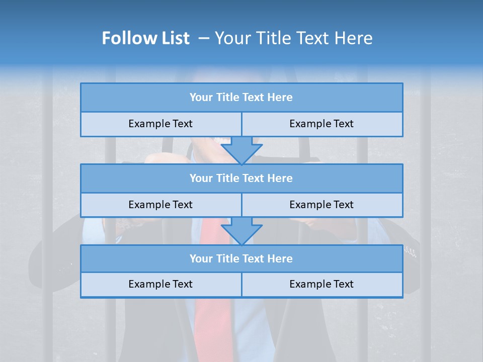Career Man Strong PowerPoint Template