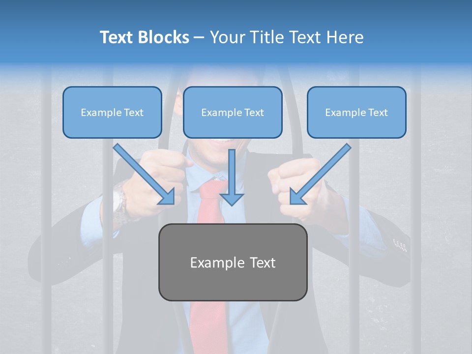 Career Man Strong PowerPoint Template