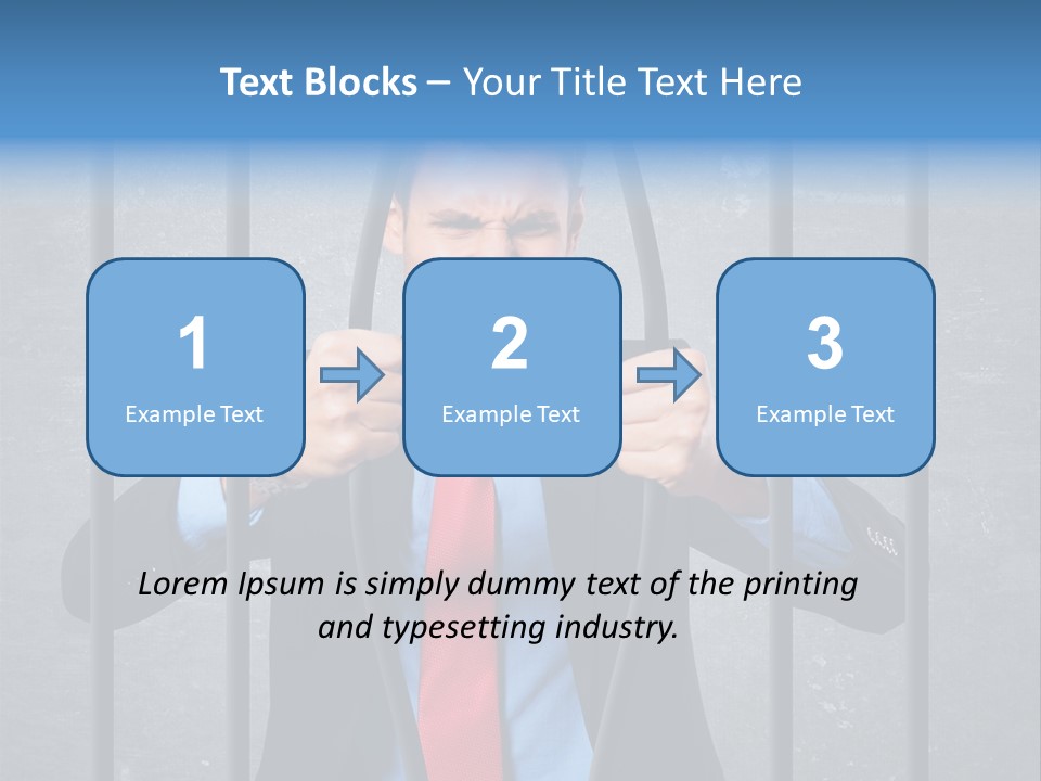 Career Man Strong PowerPoint Template