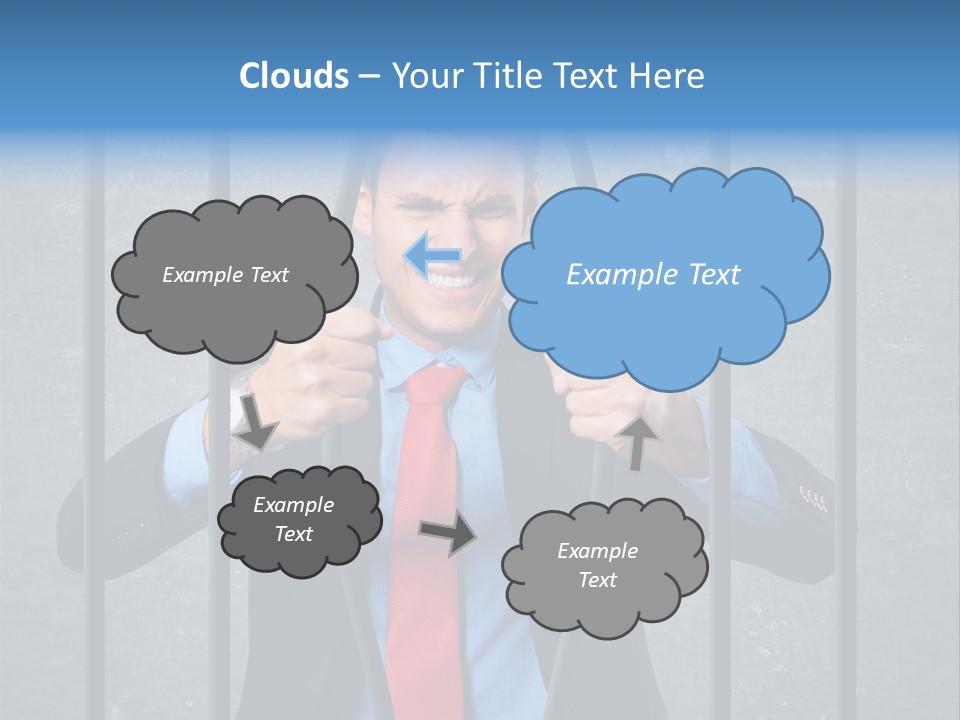 Career Man Strong PowerPoint Template