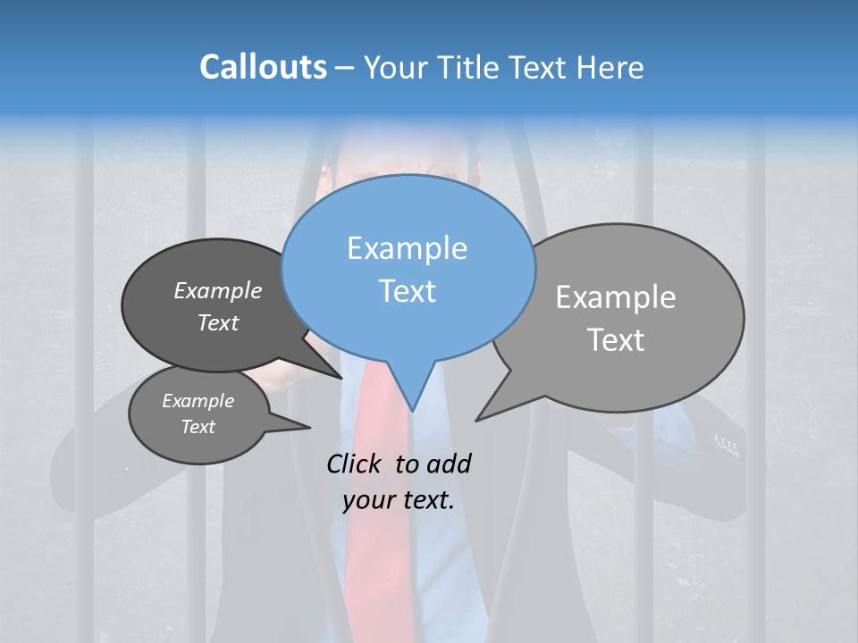 Career Man Strong PowerPoint Template