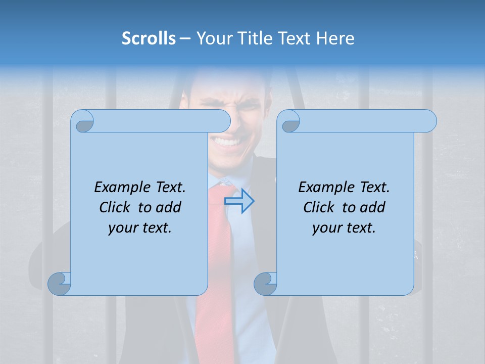 Career Man Strong PowerPoint Template