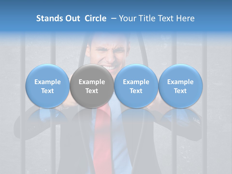 Career Man Strong PowerPoint Template