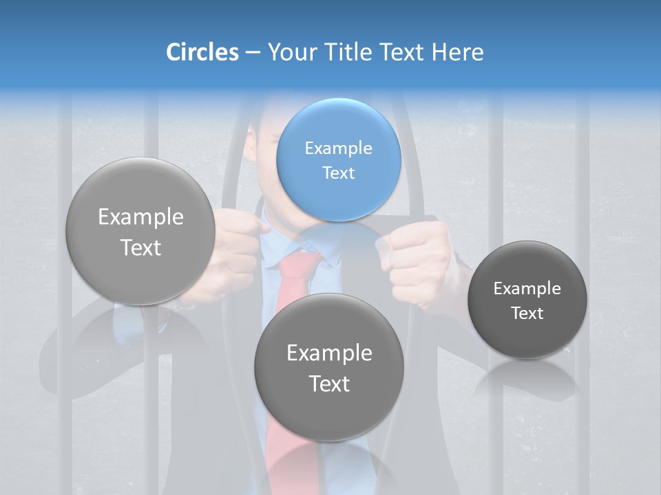 Career Man Strong PowerPoint Template