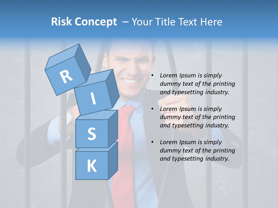 Career Man Strong PowerPoint Template