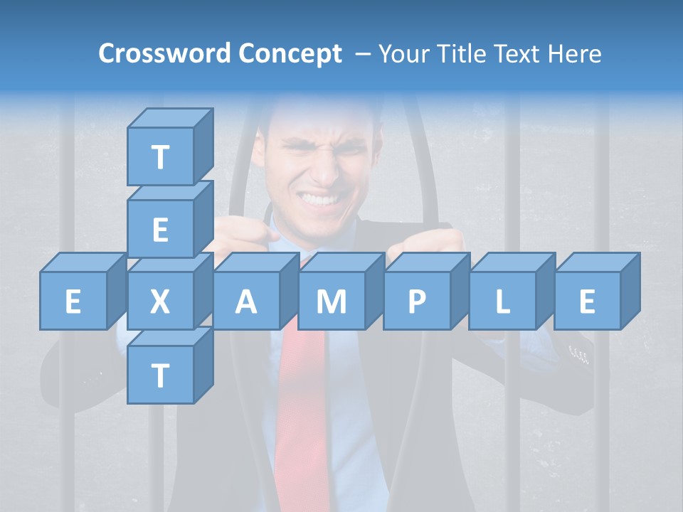 Career Man Strong PowerPoint Template