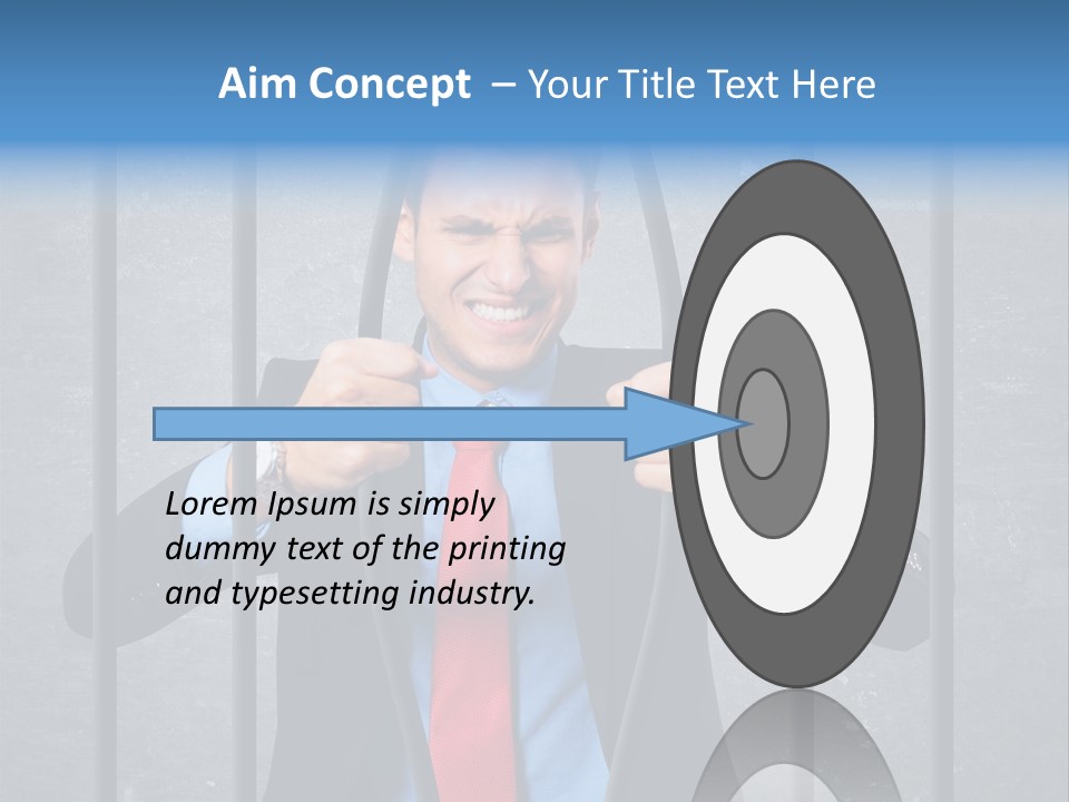 Career Man Strong PowerPoint Template