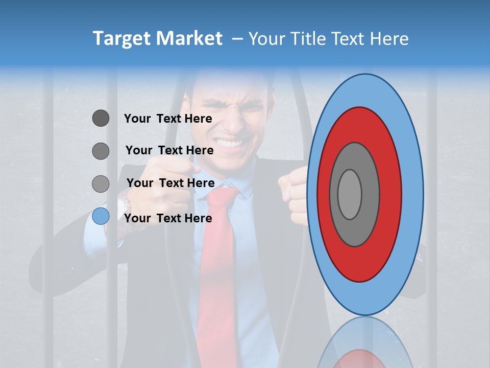 Career Man Strong PowerPoint Template