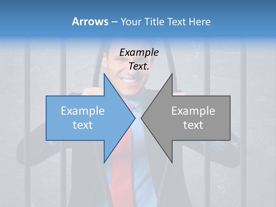 Career Man Strong PowerPoint Template