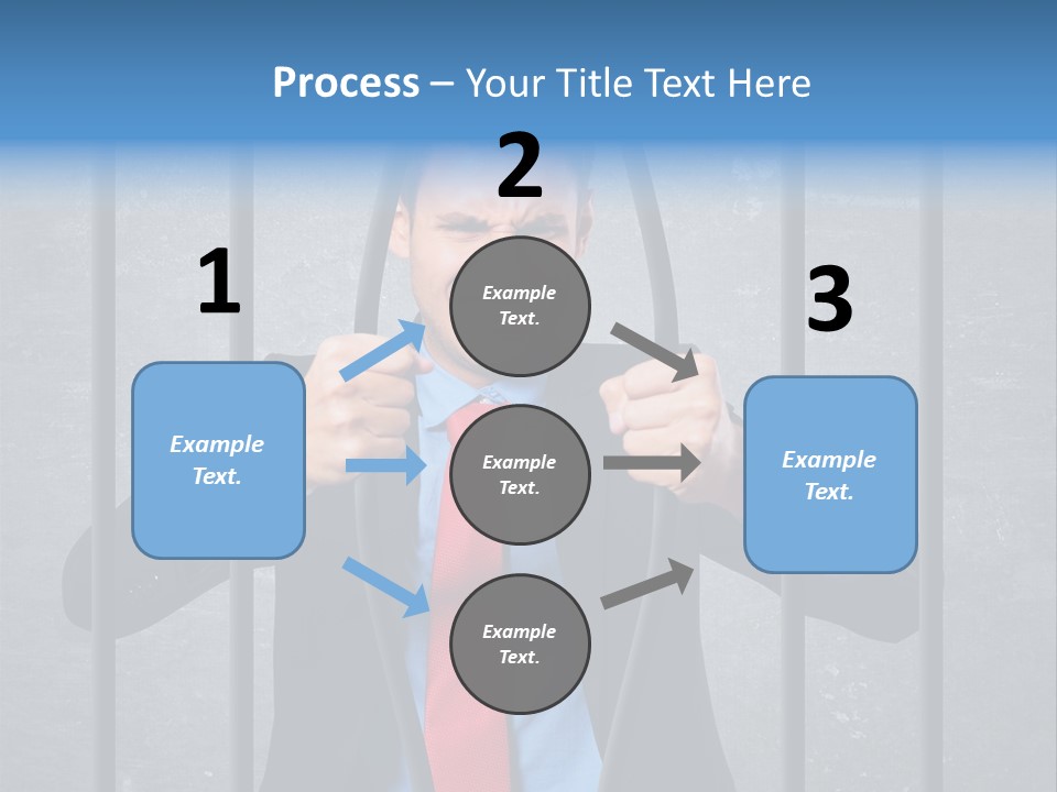 Career Man Strong PowerPoint Template