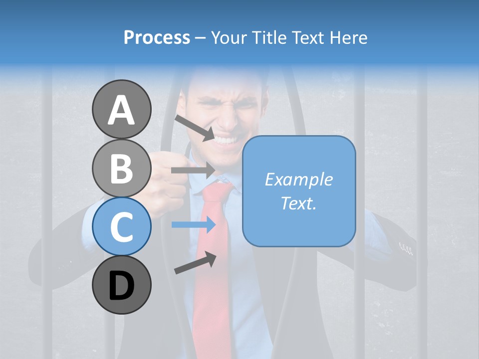 Career Man Strong PowerPoint Template
