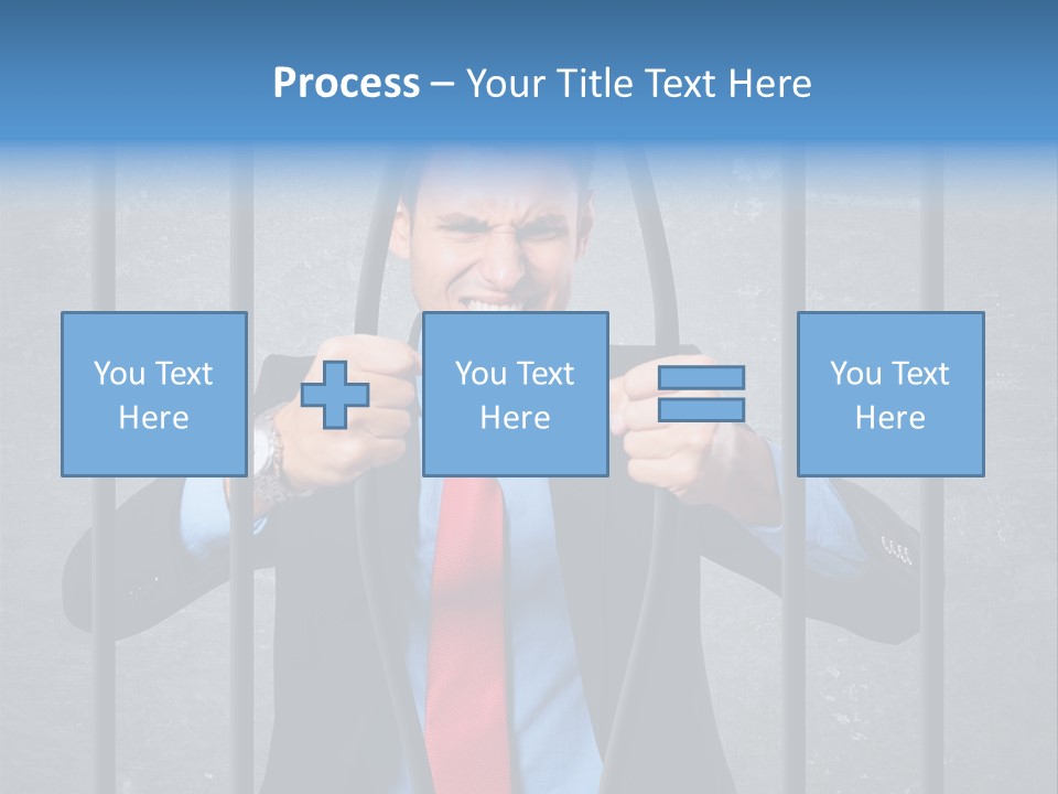 Career Man Strong PowerPoint Template