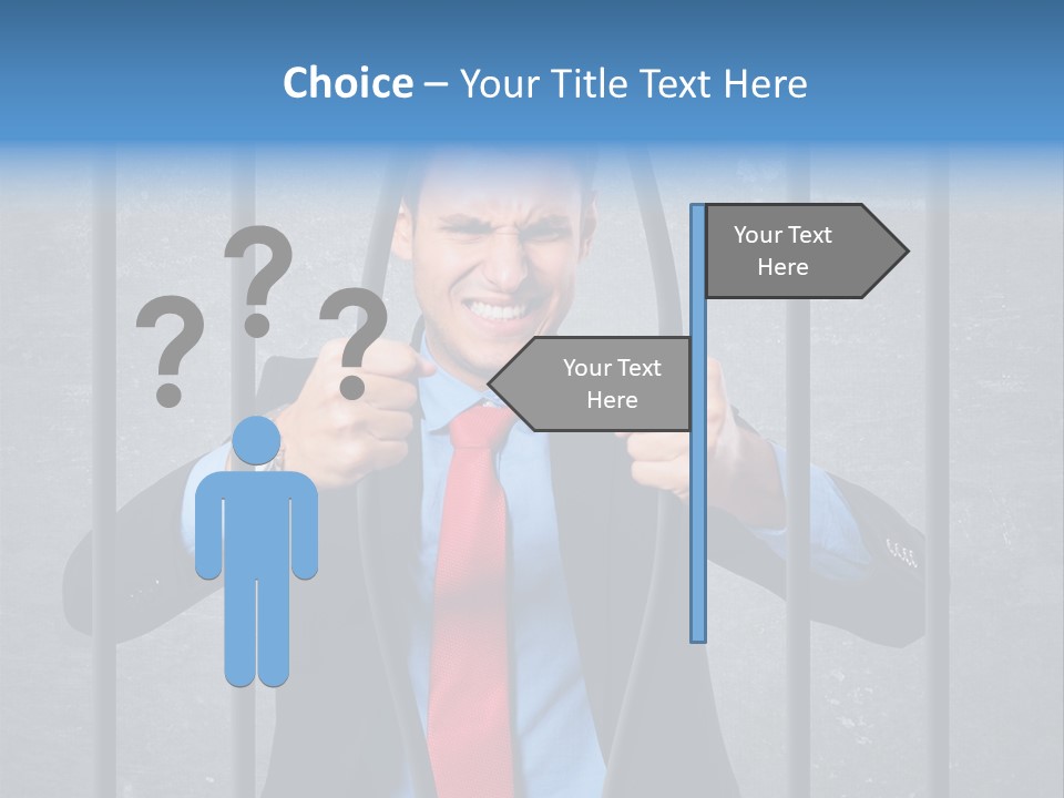 Career Man Strong PowerPoint Template