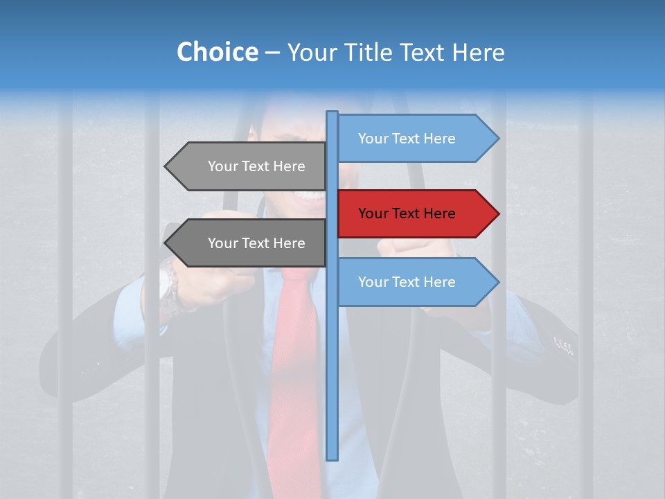 Career Man Strong PowerPoint Template