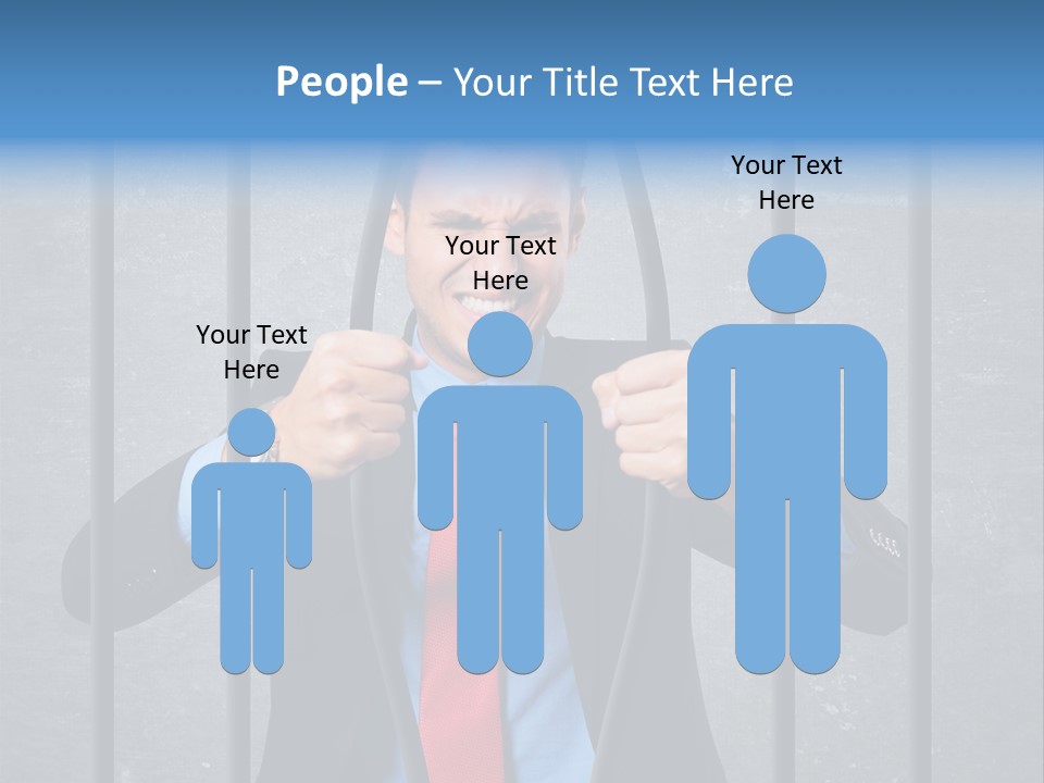 Career Man Strong PowerPoint Template