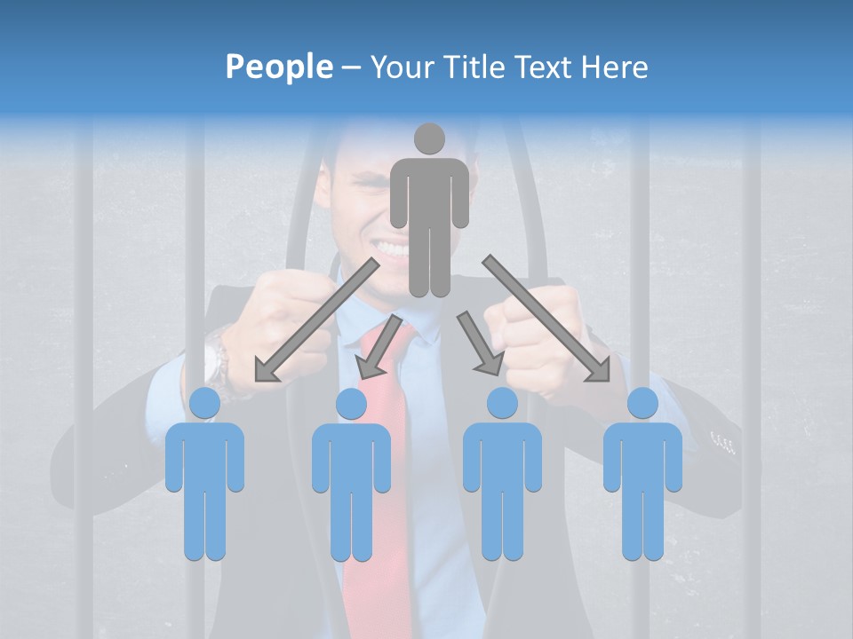 Career Man Strong PowerPoint Template