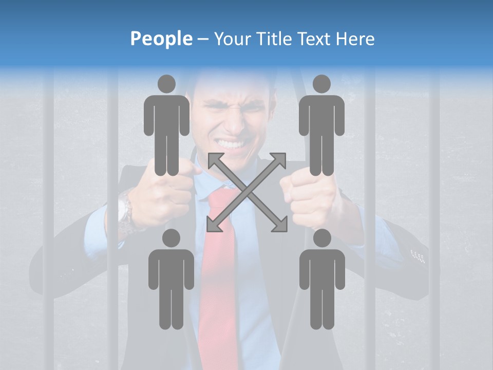 Career Man Strong PowerPoint Template