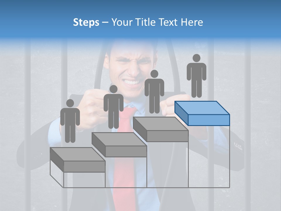 Career Man Strong PowerPoint Template