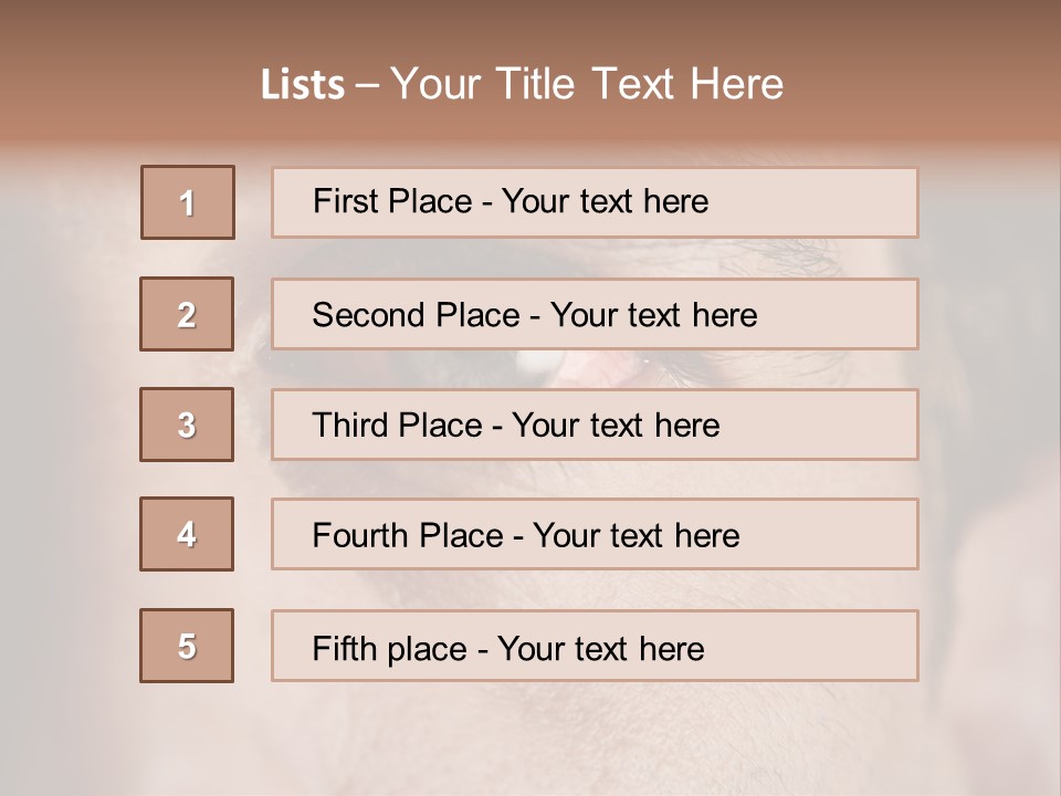 Stressed  Bacteria PowerPoint Template