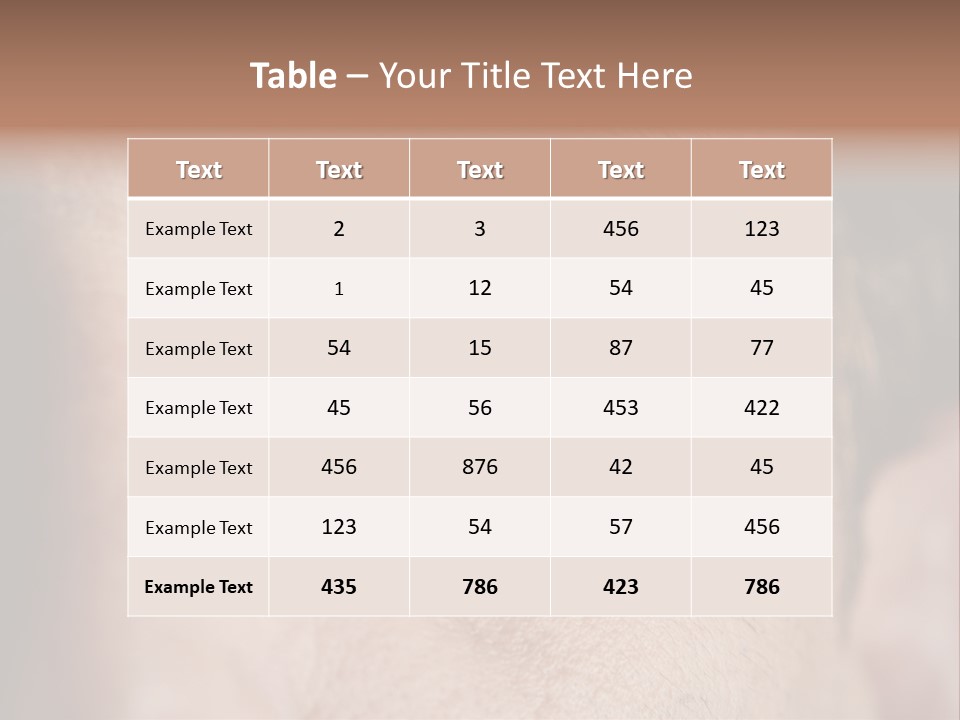 Stressed  Bacteria PowerPoint Template