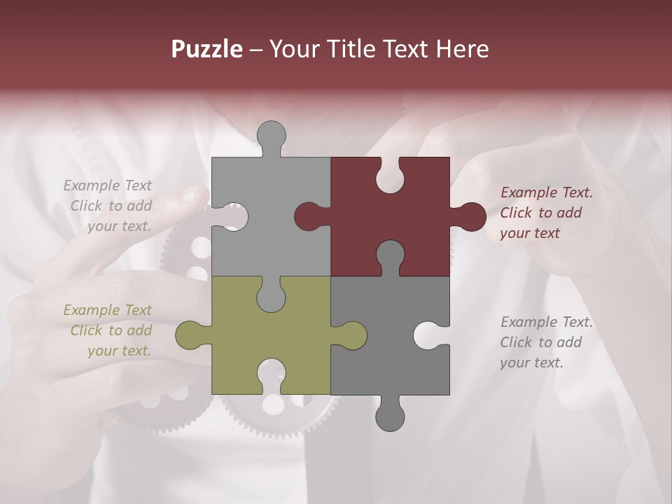 Detail Rotate Machinery PowerPoint Template